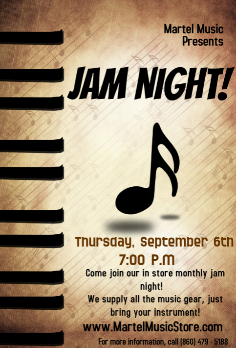 September 6th Jam Night!