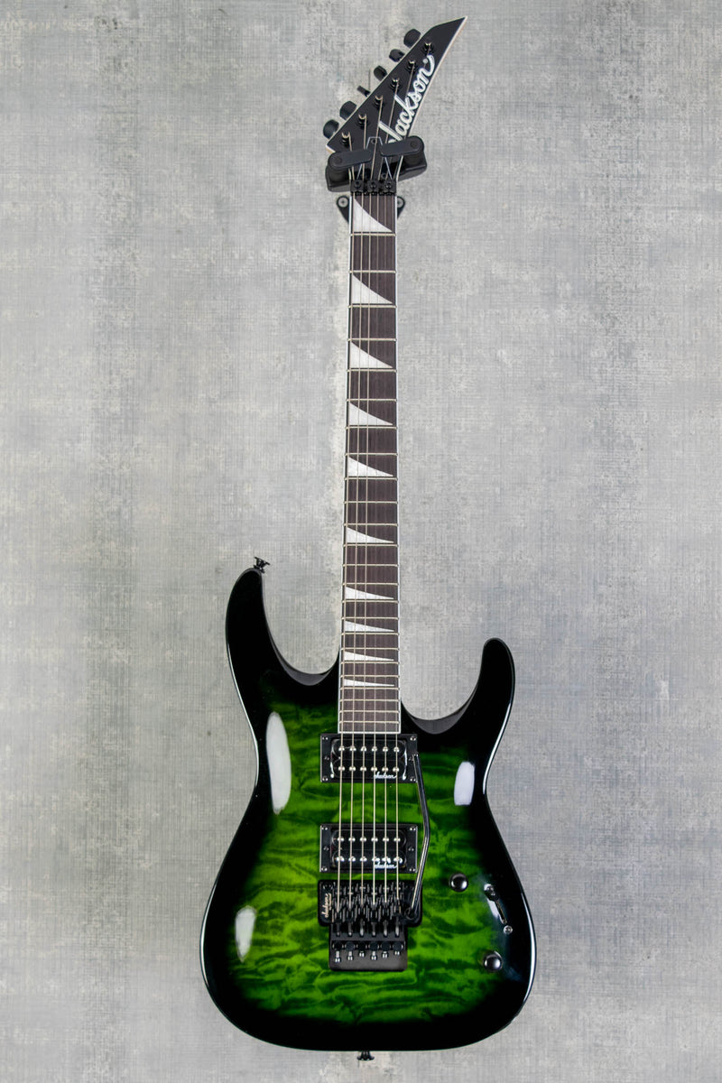 Jackson JS Series Dinky Arch Top JS32Q DKA Transparent Green Burst Mint