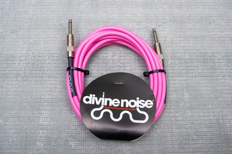 Divine Noise 10ft Pink Cable Straight and Right Angle