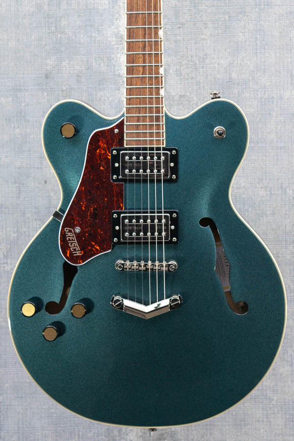 Gretsch G2622LH Streamliner Center Block Double-Cut with V-Stoptail Left-Handed Broad'Tron BT-3S Pickups Gunmetal