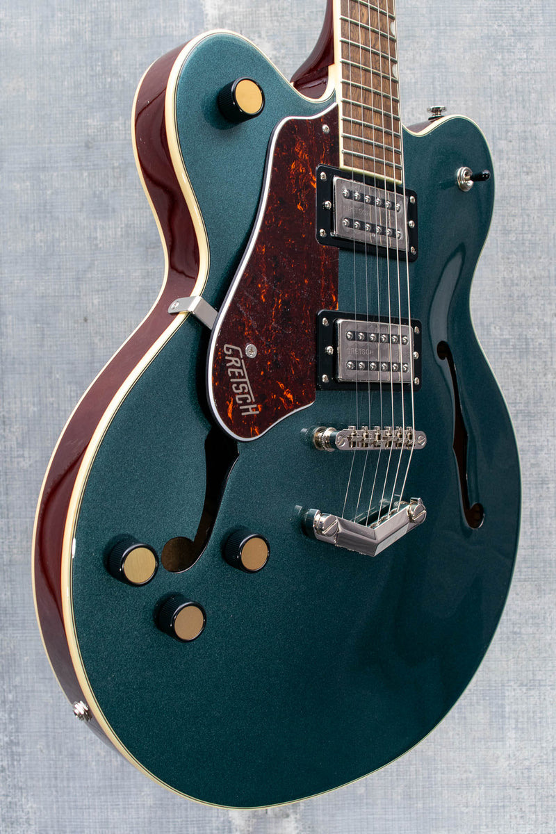 Gretsch G2622LH Streamliner Center Block Double-Cut with V-Stoptail Left-Handed Broad'Tron BT-3S Pickups Gunmetal