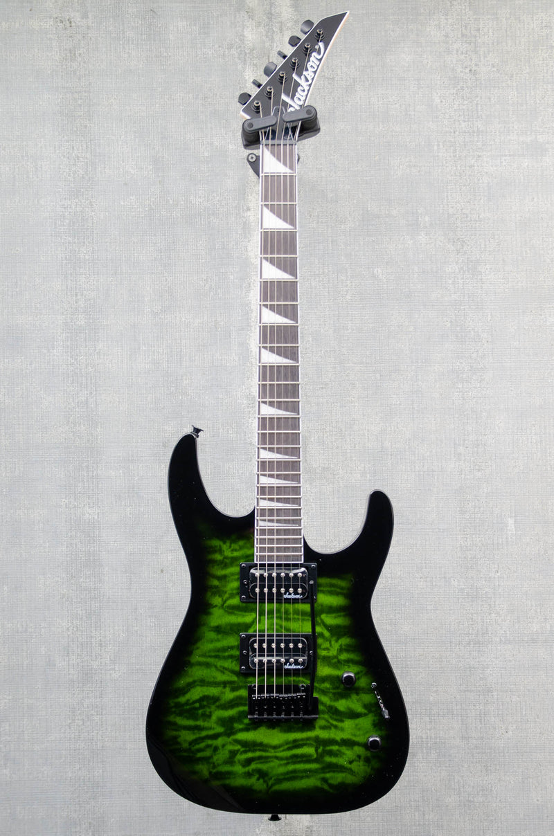 Jackson JS Series Dinky JS20 DKQ 2PT Transparent Green Burst