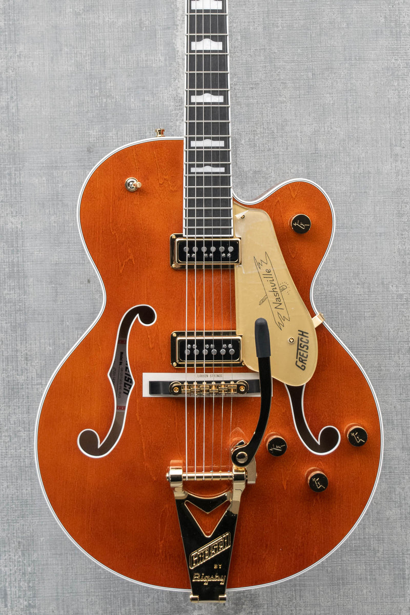 Gretsch G6120TG-DS PE Nashville Hollow Body DS with String-Thru Bigsby Roundup Orange