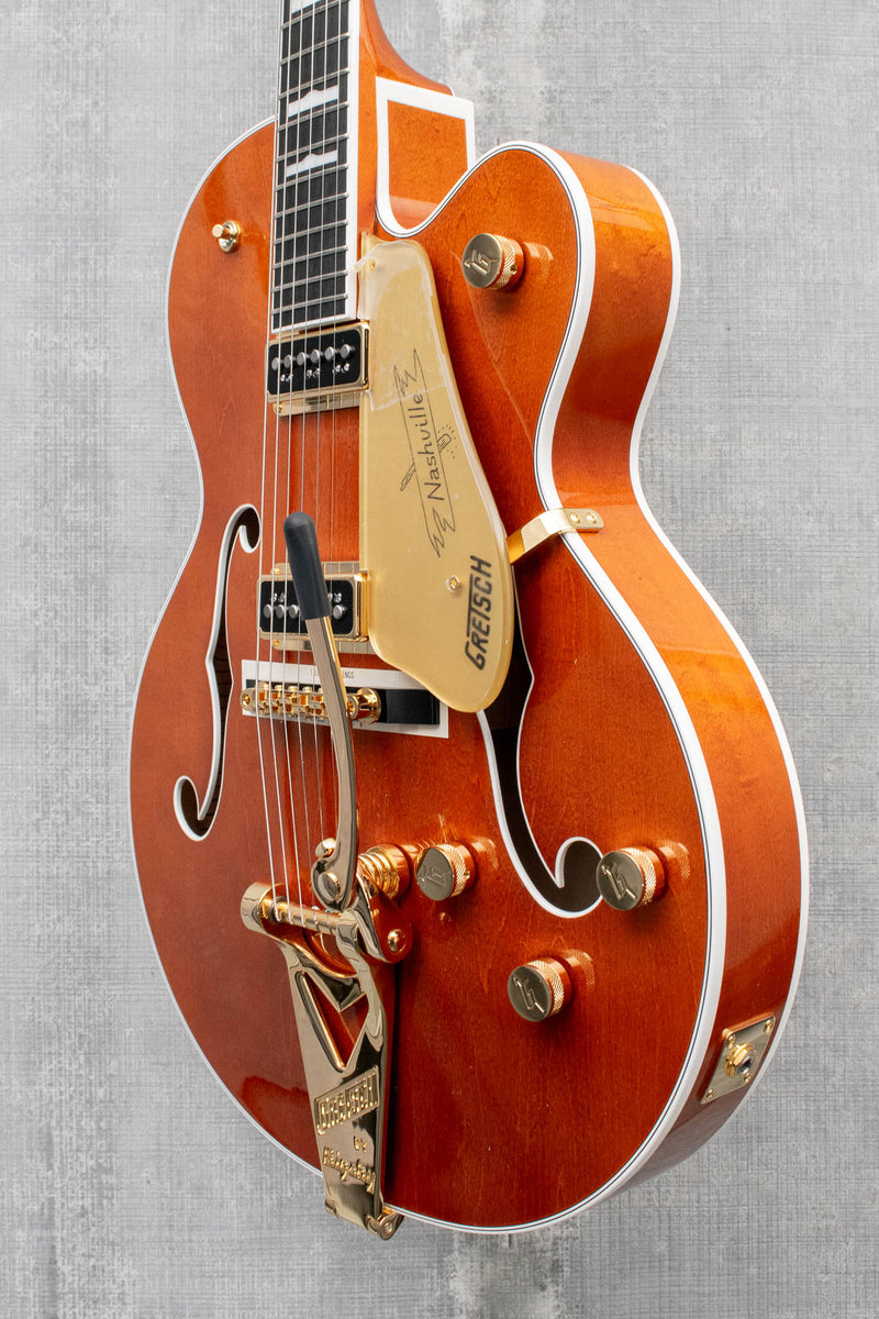 Gretsch G6120TG-DS PE Nashville Hollow Body DS with String-Thru Bigsby Roundup Orange