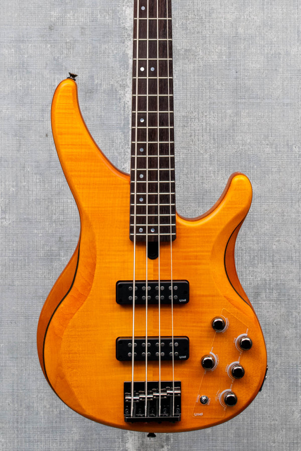 Yamaha TRBX604 FM Matte Amber Bass Guitar