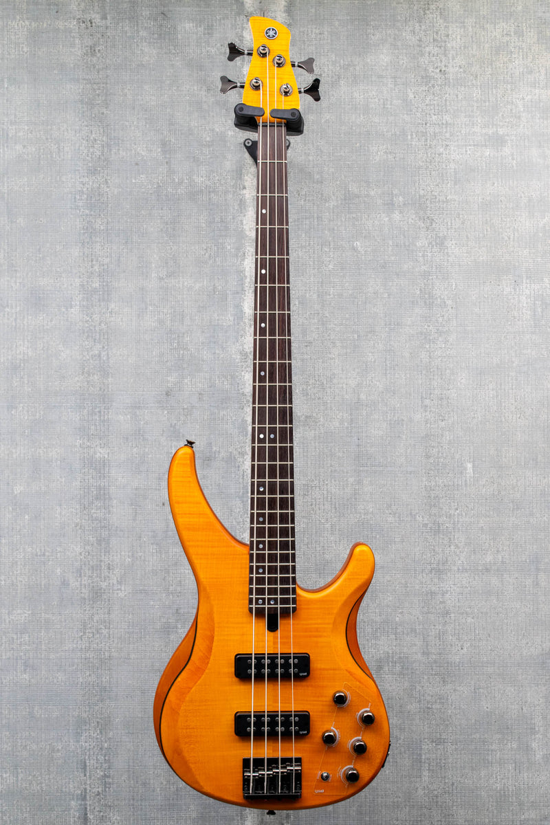 Yamaha TRBX604 FM Matte Amber Bass Guitar