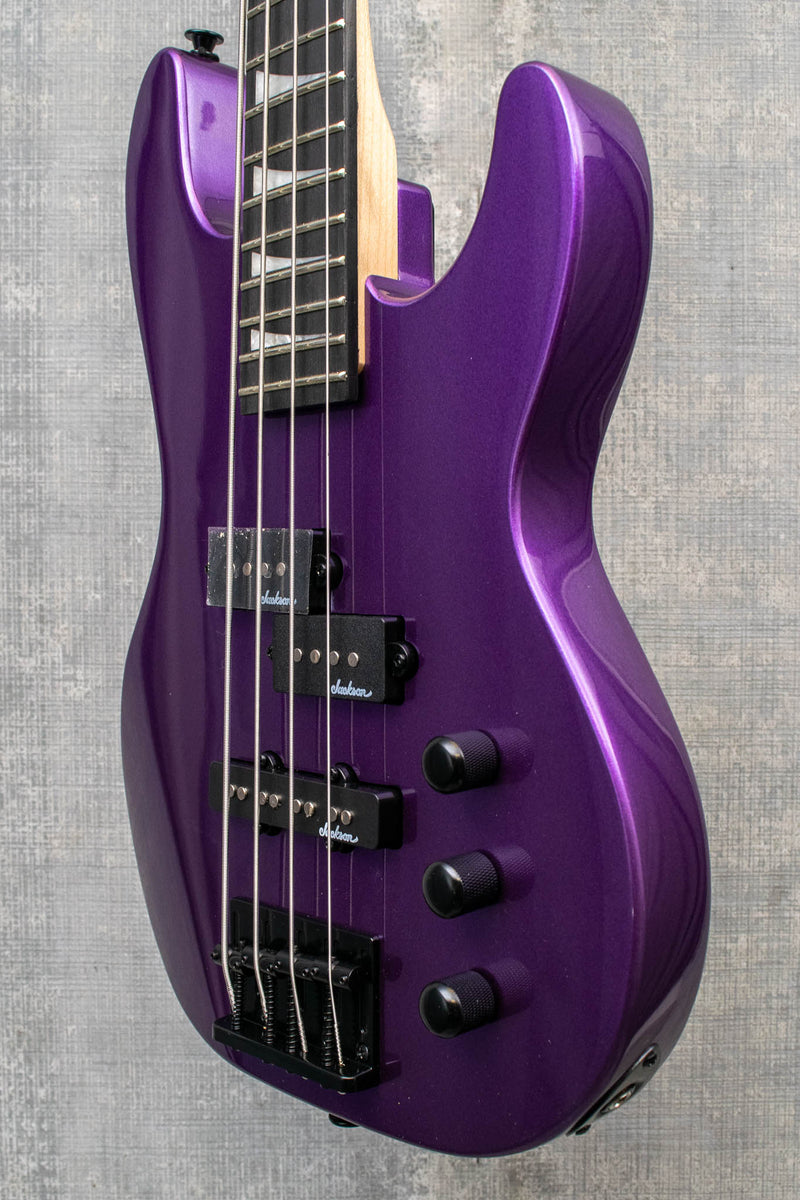 Jackson JS Series Concert Bass Minion JS1X Pavo Purple