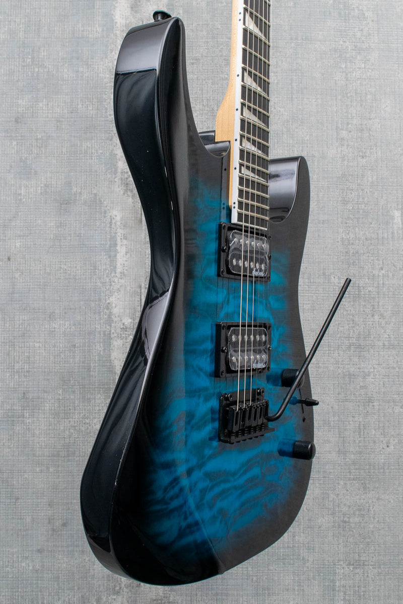 Jackson JS Series Dinky JS20 DKQ 2PT Transparent Blue Burst