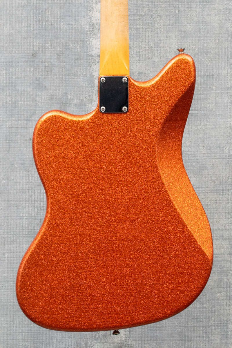 Seuf Guitars Old Hand 10 (OH-10)- Tangerine Sparkle (Matching Headstock)