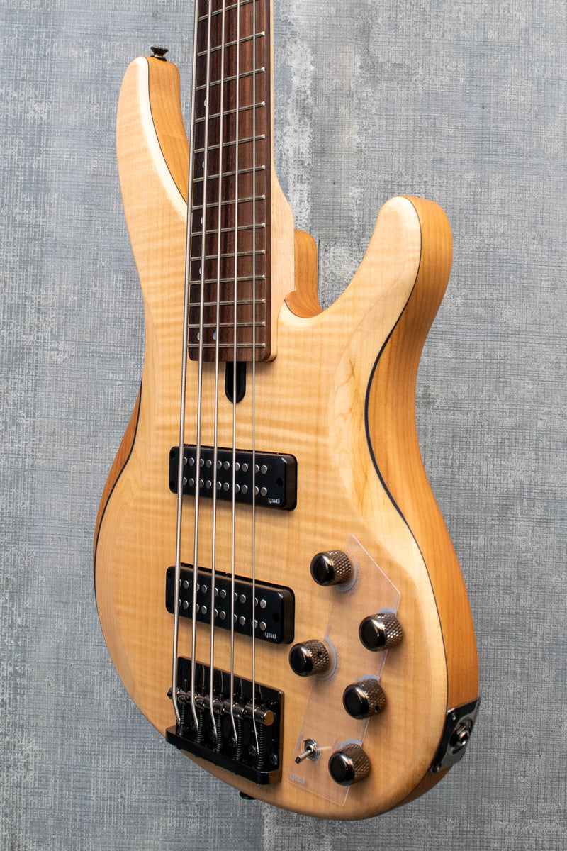 Yamaha TRBX605FM Natural Stain 5 String Bass Flamed Maple