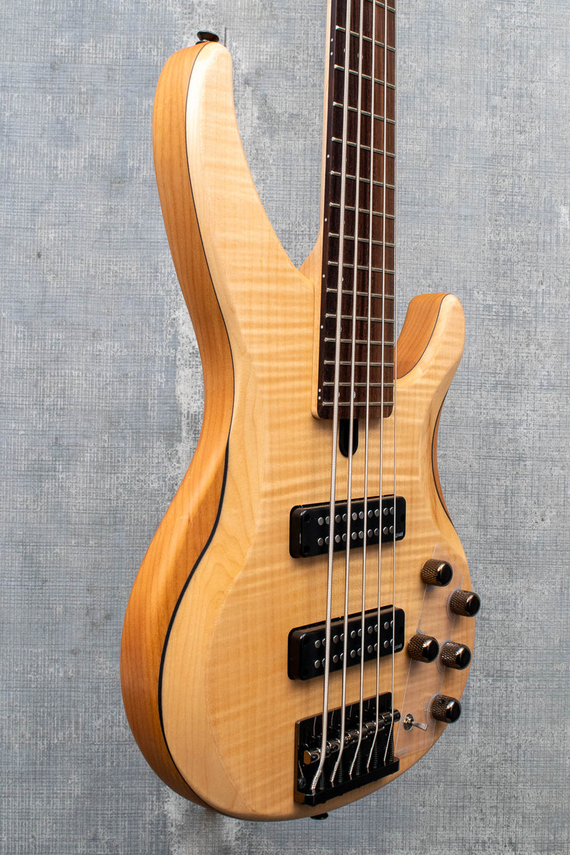 Yamaha TRBX605FM Natural Stain 5 String Bass Flamed Maple