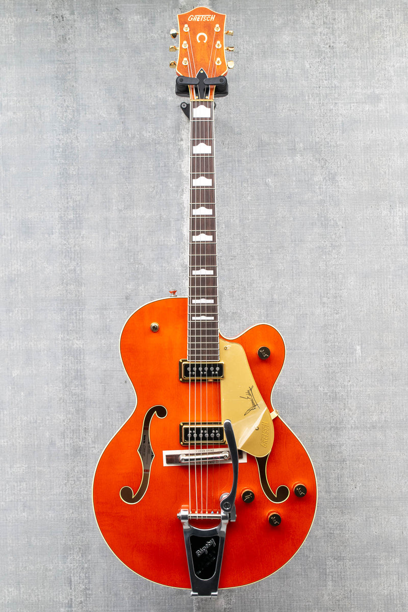 Gretsch G6120DE Duane Eddy Signature Hollow Body with Bigsby Desert Sunrise, Lacquer