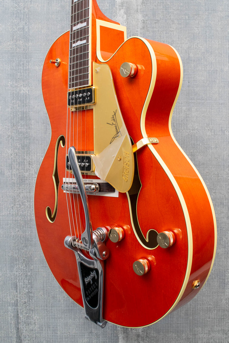 Gretsch G6120DE Duane Eddy Signature Hollow Body with Bigsby Desert Sunrise, Lacquer