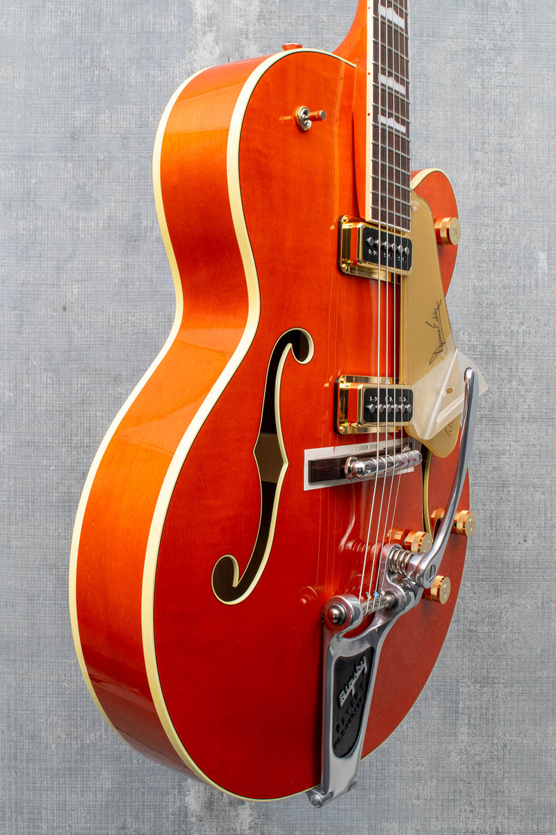 Gretsch G6120DE Duane Eddy Signature Hollow Body with Bigsby Desert Sunrise, Lacquer