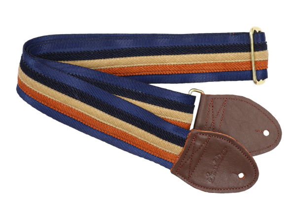 Souldier Manchester Stripe Navy Tan Nutmeg Strap