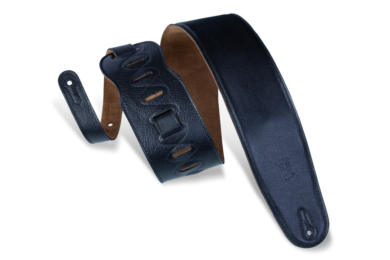 Levy's M4GF Garment Leather Bass Strap - BLK