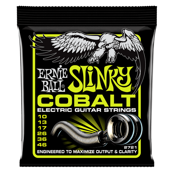 Ernie Ball Regular Slinky Cobalt Electric Guitar Strings 10-46 Gauge