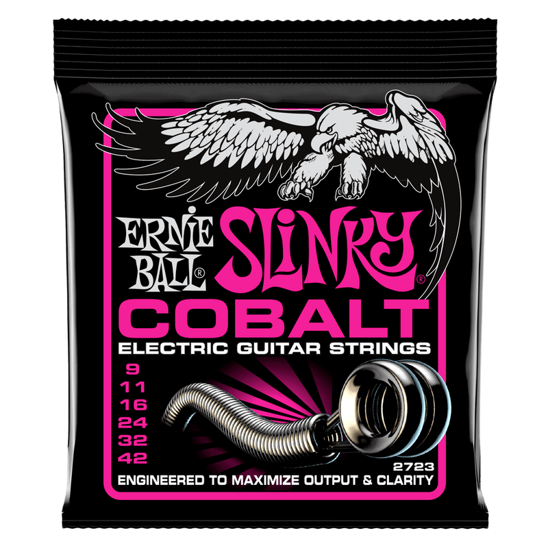 Ernie Ball Super Slinky Cobalt Electric Guitar Strings 9-42 Gauge