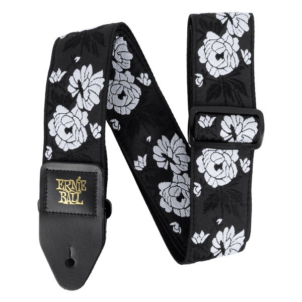 Ernie Ball Classic Jacquard Guitar Strap/Bass Strap - Vanilla Rose