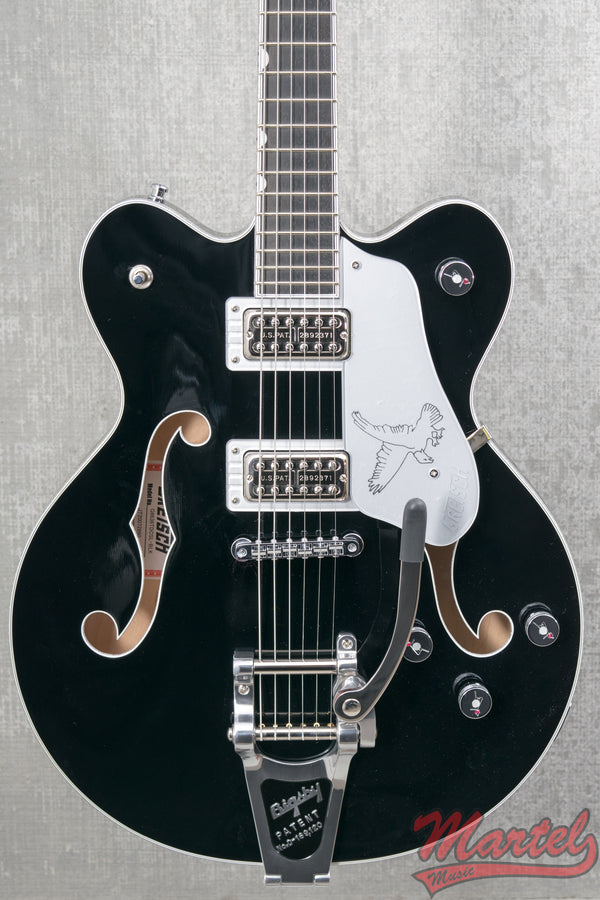 Gretsch G6636TSL Players Edition Silver Falcon String-Thru Bigsby Black