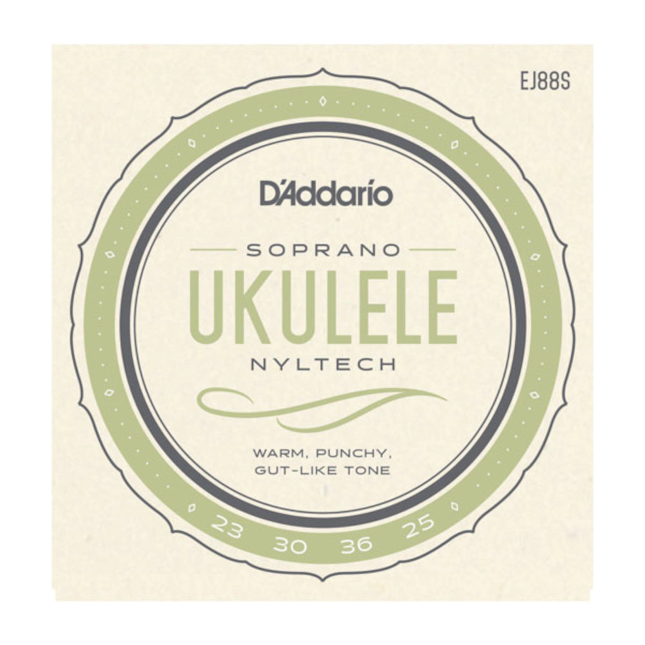 D'addario EJ88C Nyltech Ukulele, Concert Strings