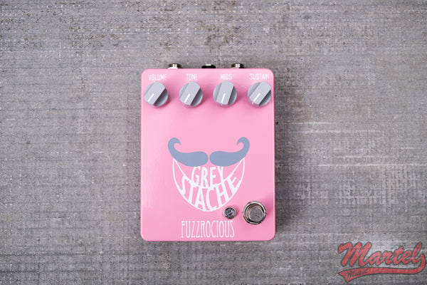 Fuzzrocious Grey Stache - Shell Pink