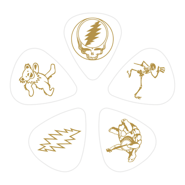 Planet Waves Grateful Dead Guitar Picks White