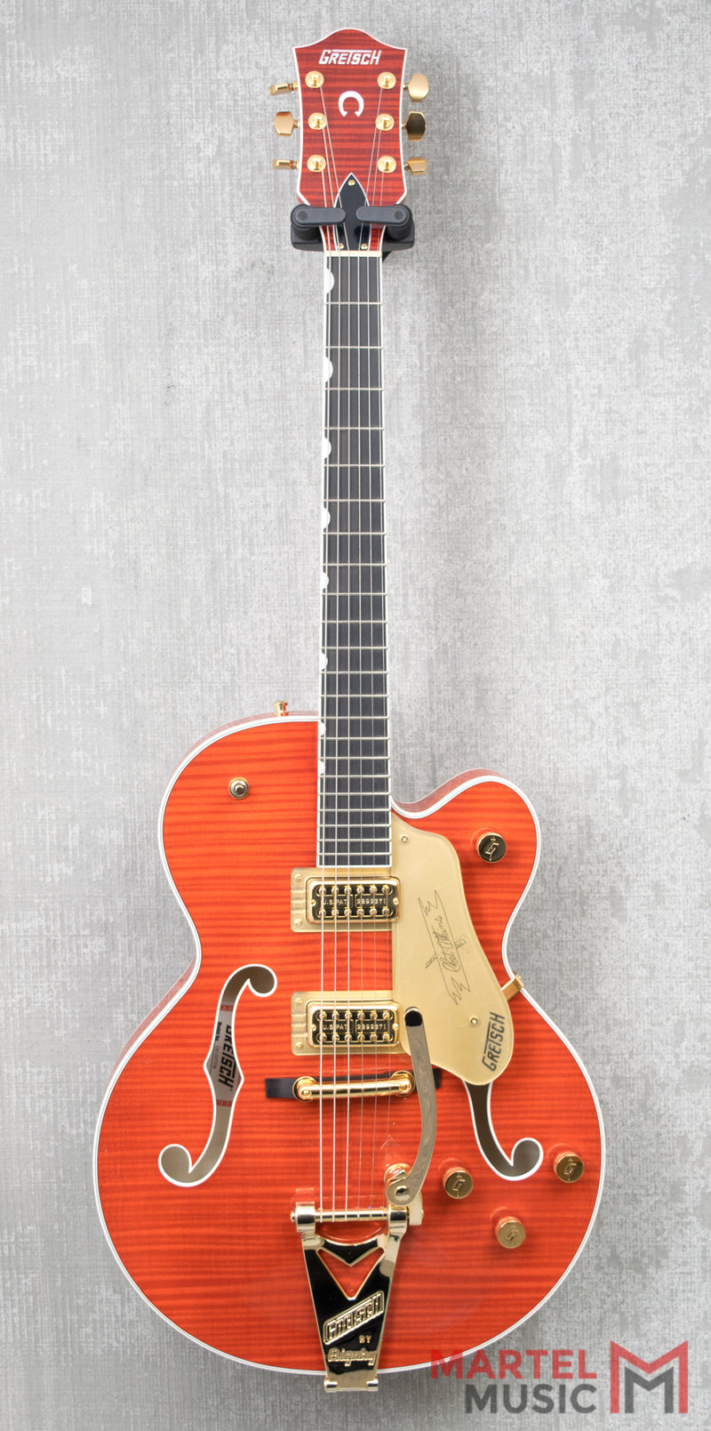 Gretsch G6120TFM Players Edition Nashville Flame Maple, Orange Stain