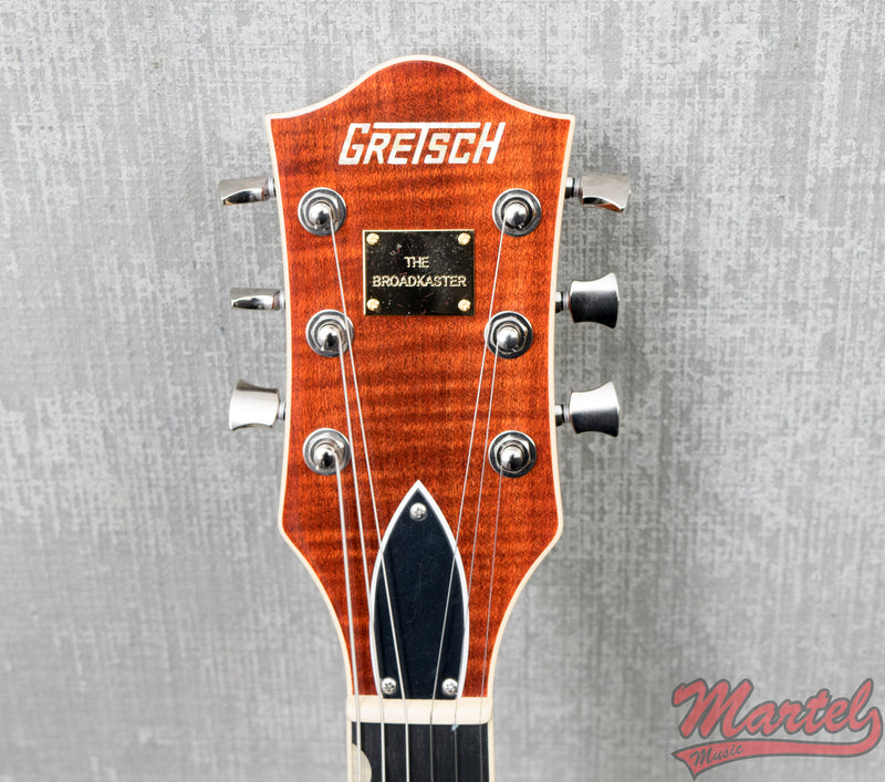 Gretsch G6659TFM Players Edition Broadkaster Jr. Center Block Single-Cut Flame Maple, Bourbon Stain