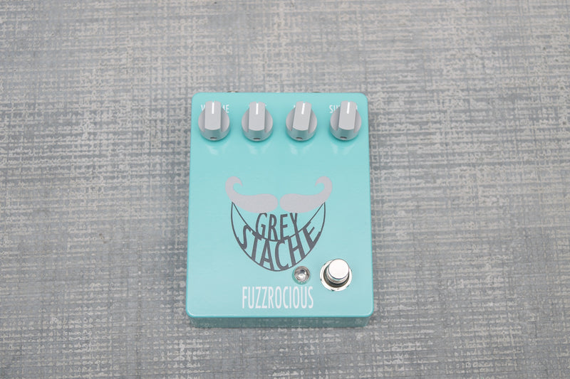 Fuzzrocious Grey Stache Aqua