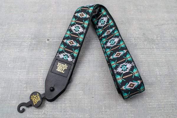 Ernie Ball Southwesten Turquoise Jacquard Strap