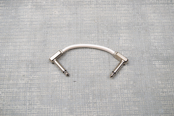 Ernie Ball 3" Single Flat Ribbon Patch Cable White