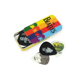 Beatles Signature Guitar Pick Tins, Stripes, Medium