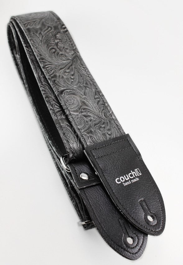 Couch Black Graphite Western Guitar Strap