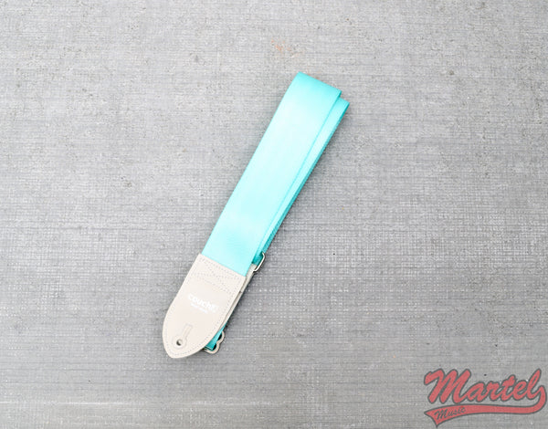 Couch Recycled Mint Aqua Seatbelt Guitar Strap