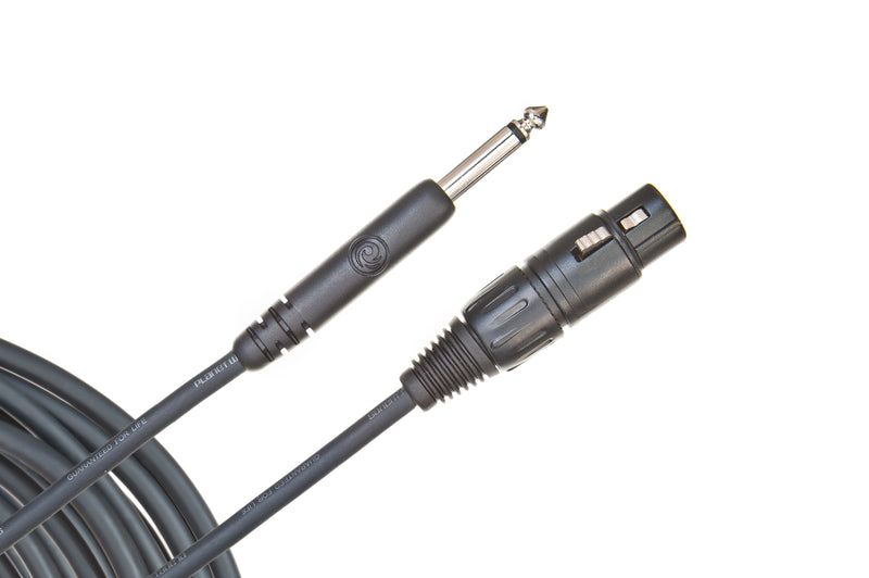 D'Addario Classic Series Unbalanced Microphone Cable, XLR-to-1/4-inch, 25 feet