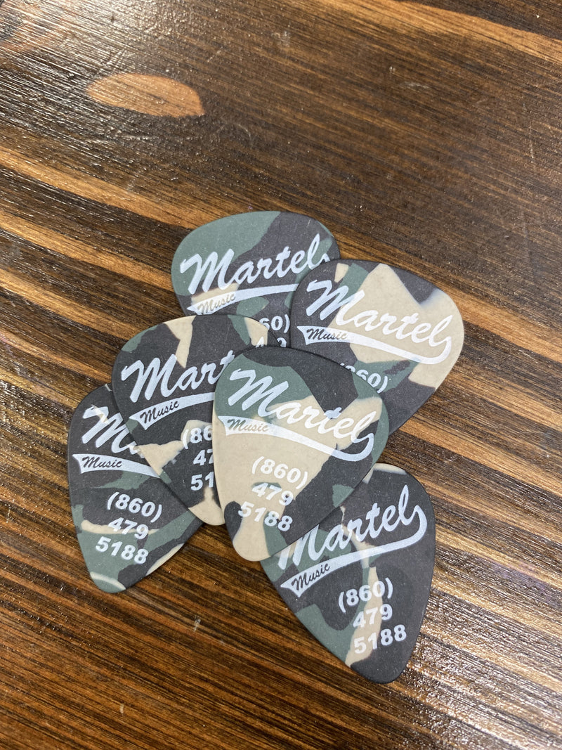 Martel Music Camo Pick - Medium (.71mm)