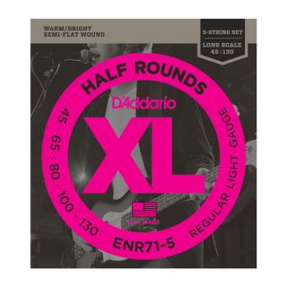 D'Addario Half Wound ENR71-5 5-String Set