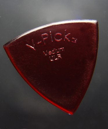 V-Pick Medium Pointed Ultra Lite Ruby Red