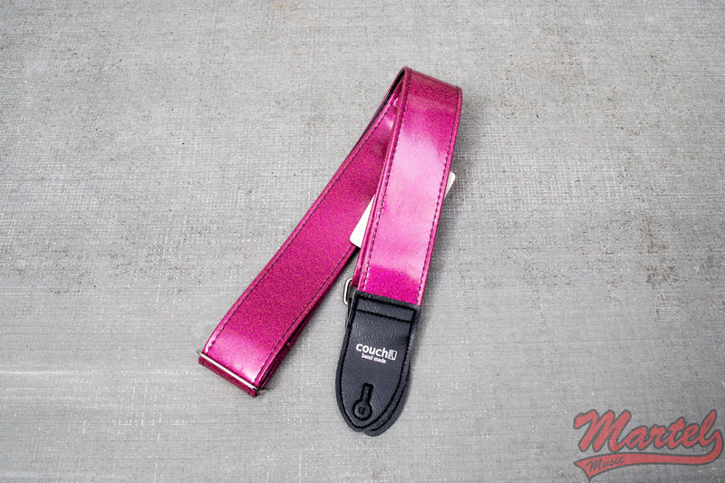 Couch Pink Sparkle Guitar Strap