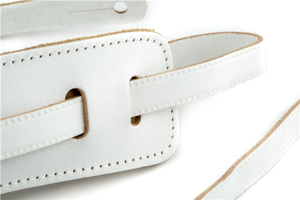 Gretsch Vintage Leather Guitar Strap, Vintage White