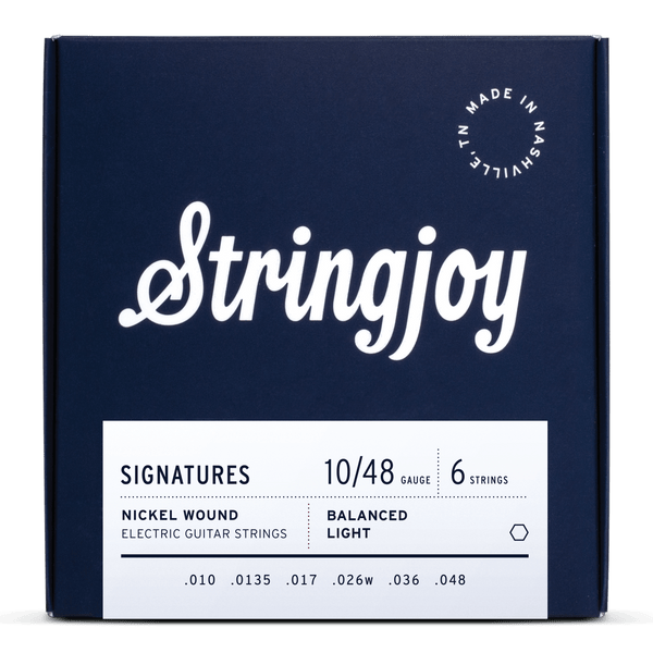 Stringjoy Signatures Balanced Light Gauge (10-48) Nickel Wound Electric Guitar Strings