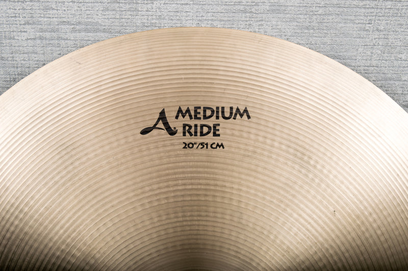 Used Zildjian 20" A Zildjian Medium Ride Cymbal