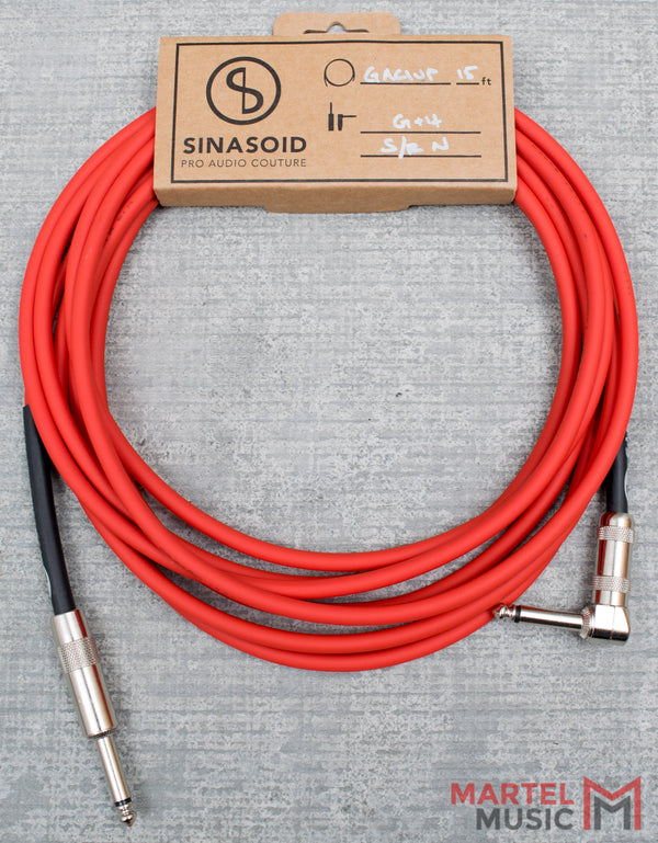 Sinasoid Gotham Audio GAC-1 Ultra Pro 15' Red Instrument Cable