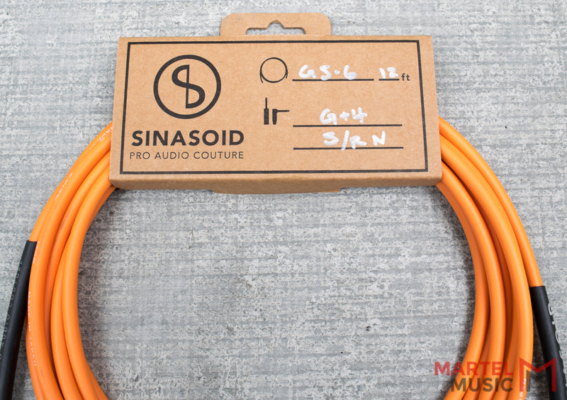 Sinasoid Canare GS-6 Orange 12" Instrument Cable