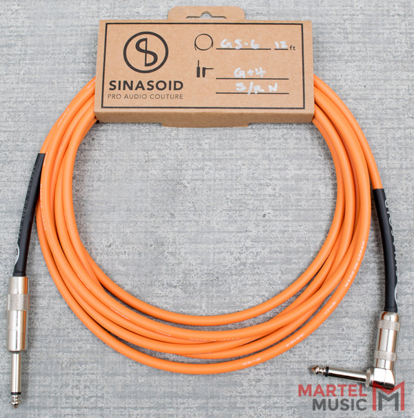 Sinasoid Canare GS-6 Orange 12" Instrument Cable