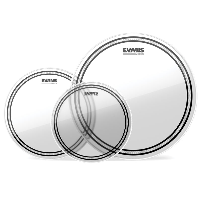 Evans EC2 Tompack, Clear, Standard (12, 13, 16 inch)