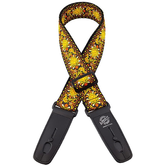 Lock-It Guitar Strap Lemon Chill