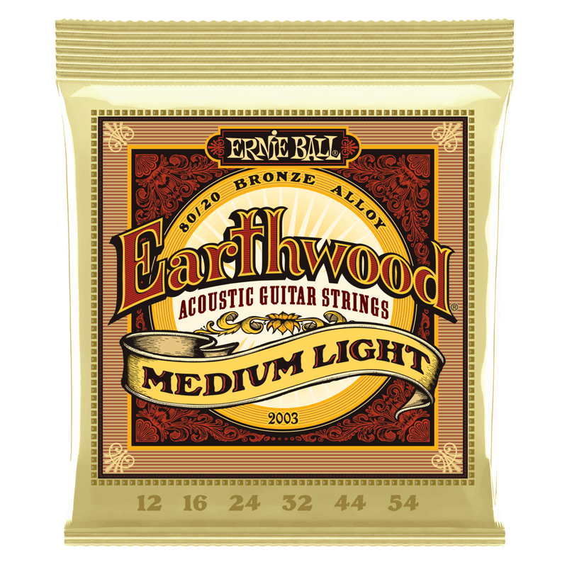 Ernie Ball Earthwood Medium Light 80/20 Bronze Acoustic Strings