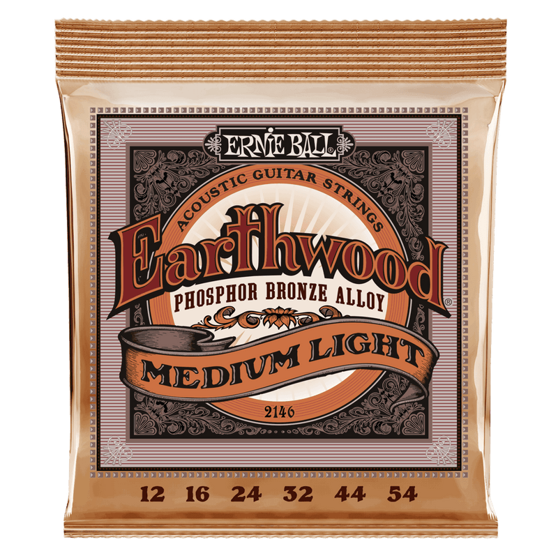 Ernie Ball Earthwood Medium Light Phosphor Bronze 12-54